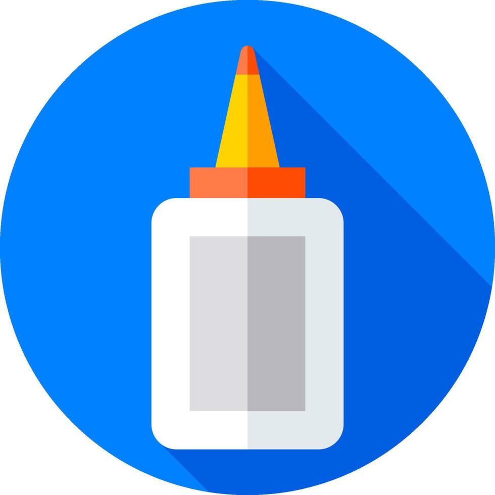 A flat icon of a bottle of glue vector