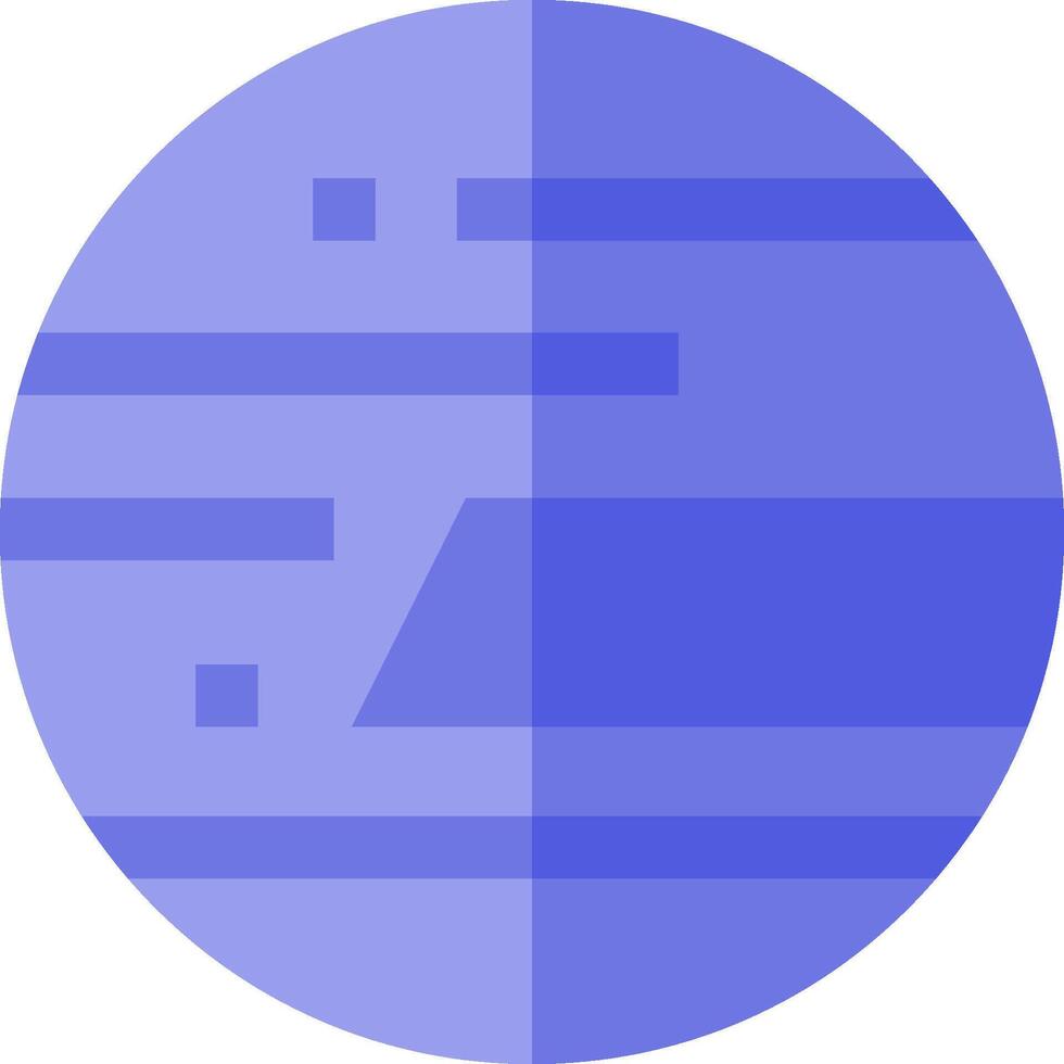 A flat blue circle with a line through it vector