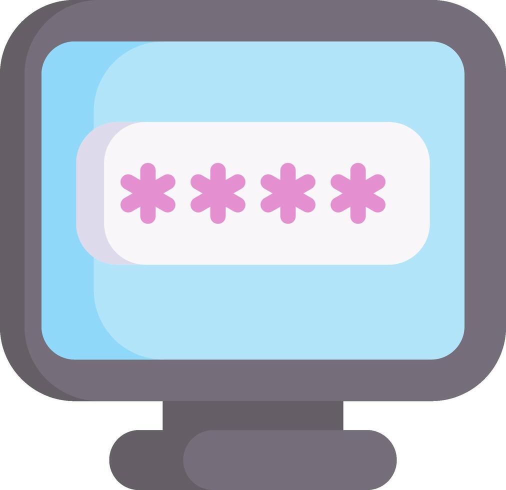A computer screen with four flowers on it vector