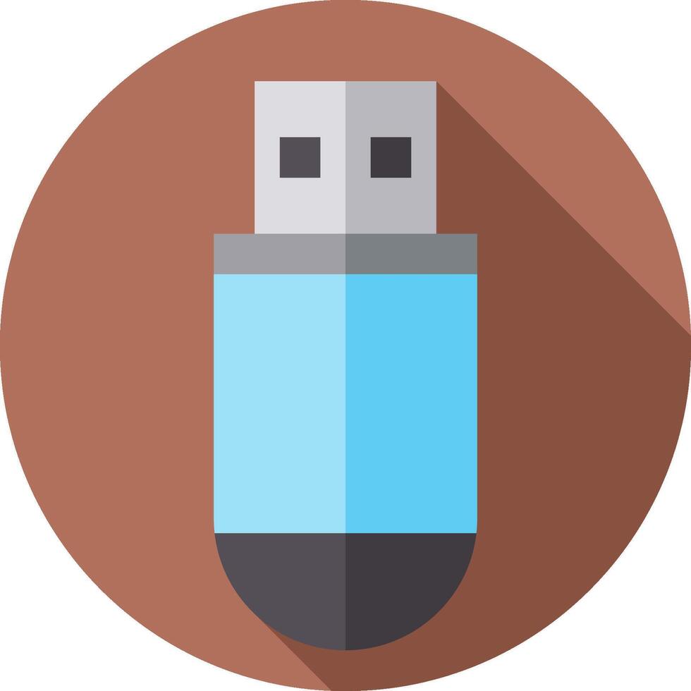 Usb drive icon flat design vector