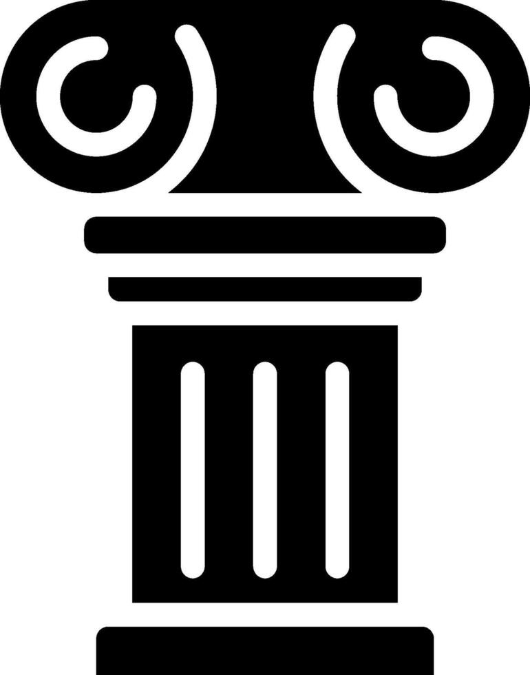 Ancient column icon illustration vector