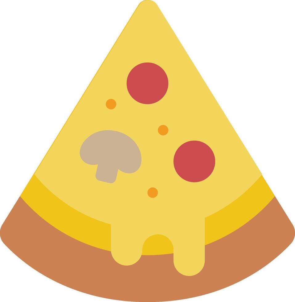 Pizza slice icon vector
