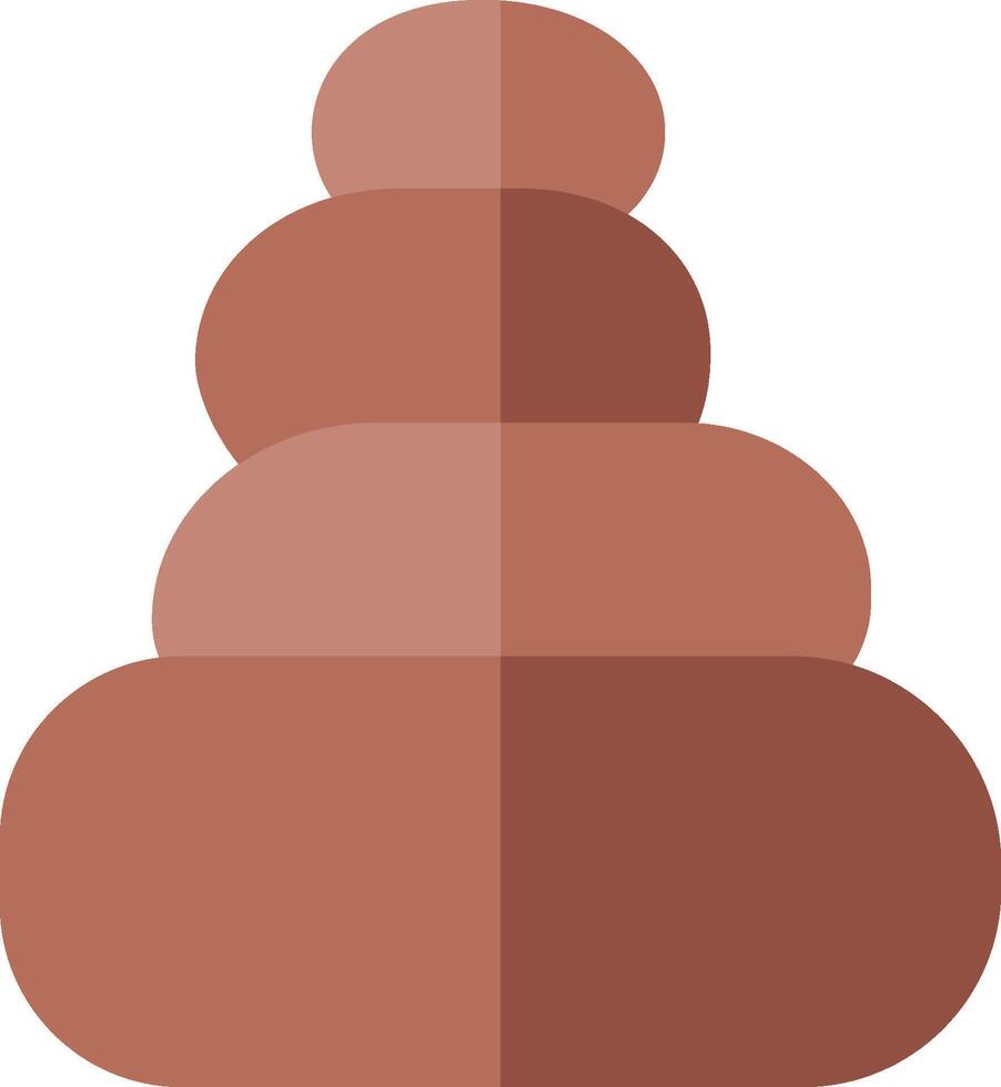 A pile of rocks on a white background vector