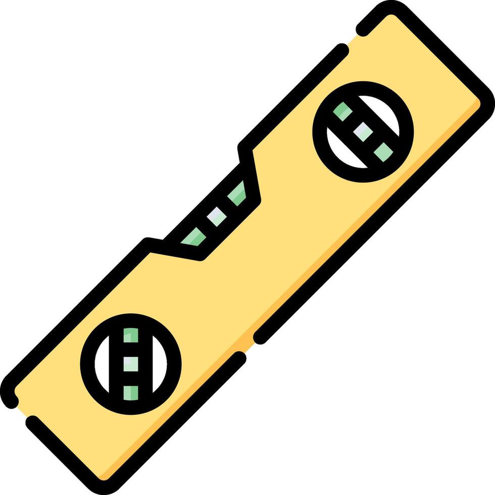 A yellow tape measure on a white background vector
