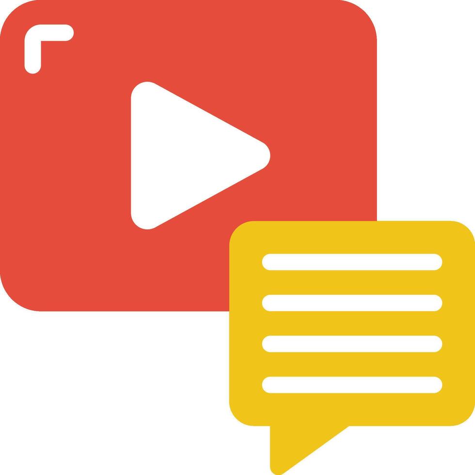 Youtube chat icon vector