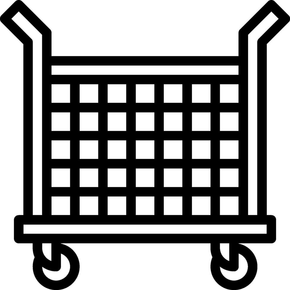 A shopping cart icon on a white background vector