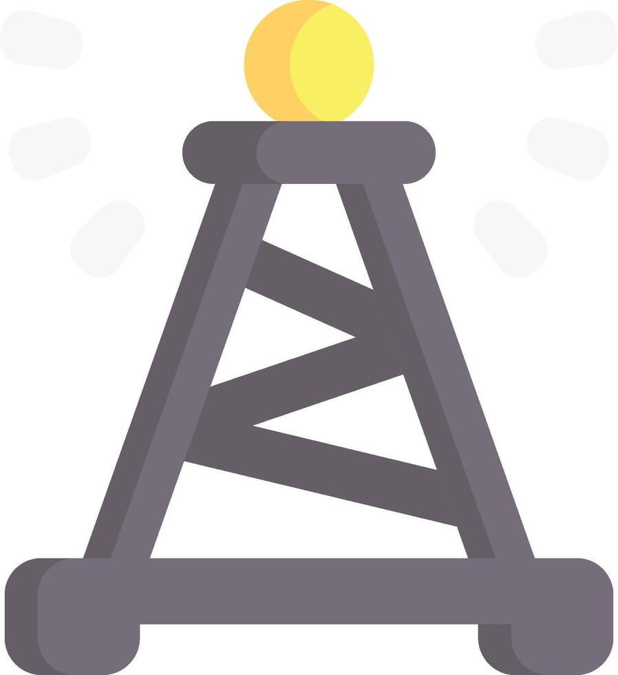 Oil rig icon illustration vector