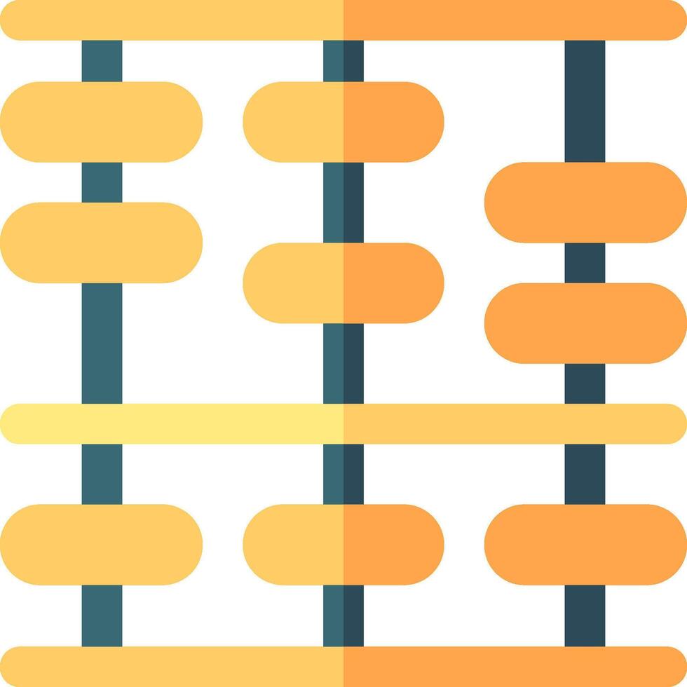 An abacus icon with many different shapes vector