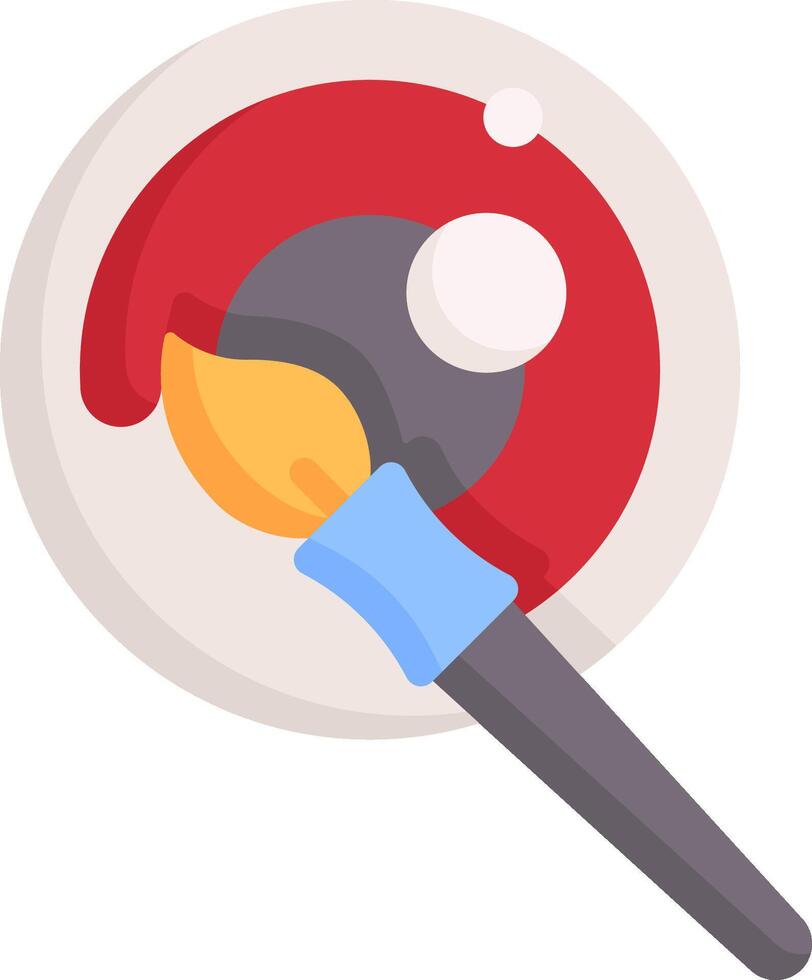 A paint brush and a paint can on a white background vector