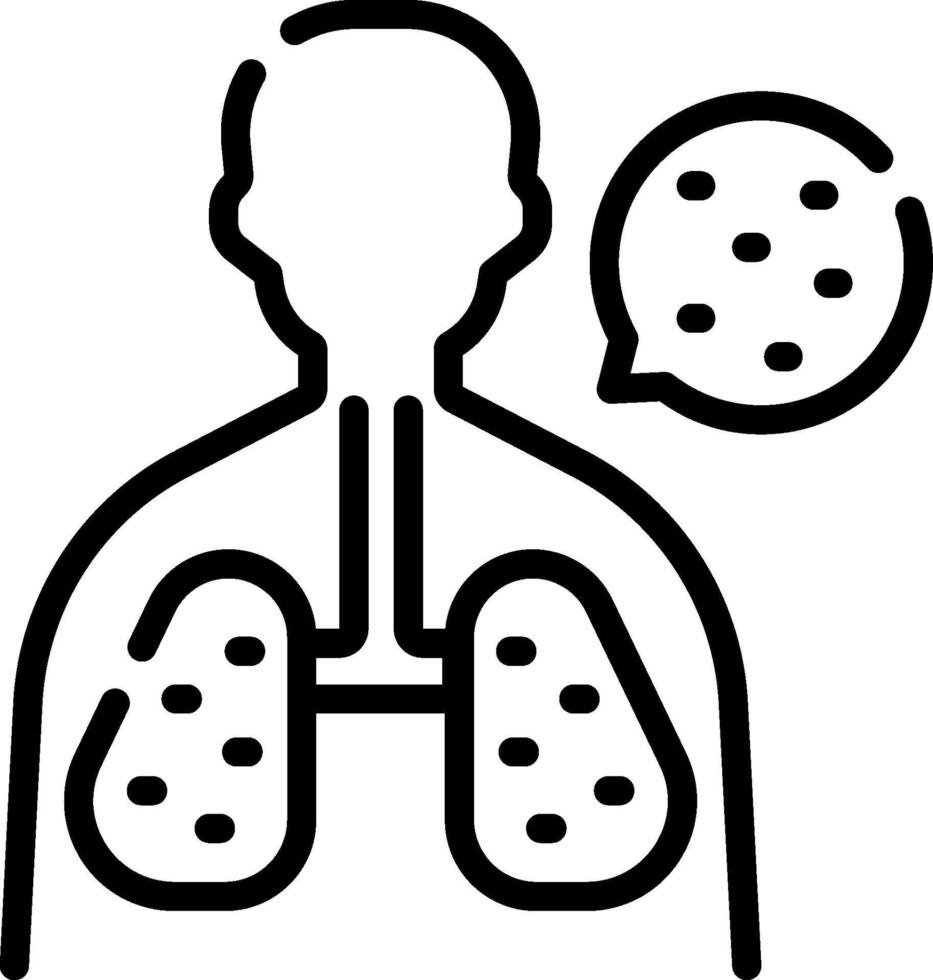 A black and white illustration of a person with a speech bubble vector