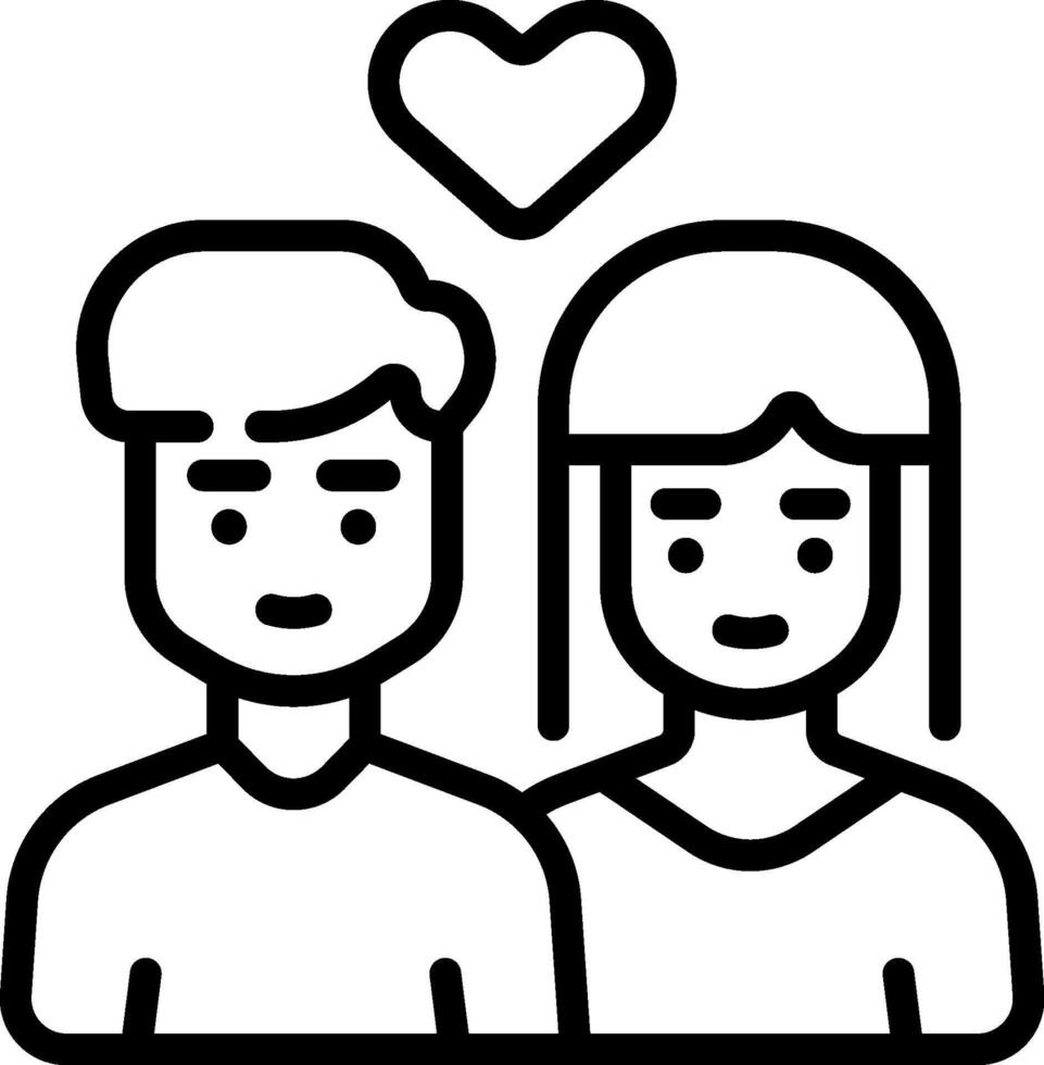 Couple icon illustration vector