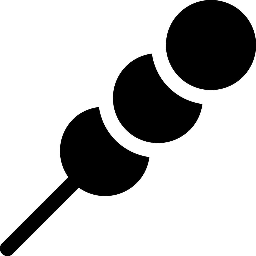A black and white illustration of a lollipop vector
