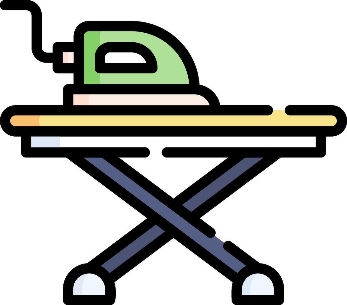 Ironing board icon illustration vector