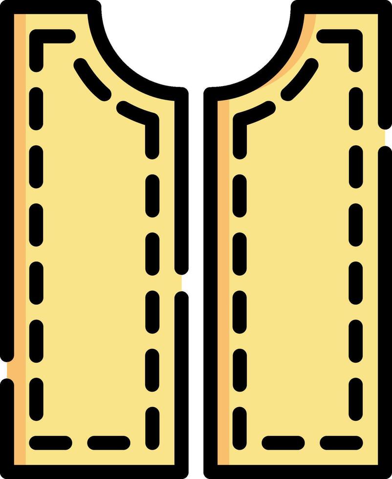 A pair of pants with a zipper on the front vector