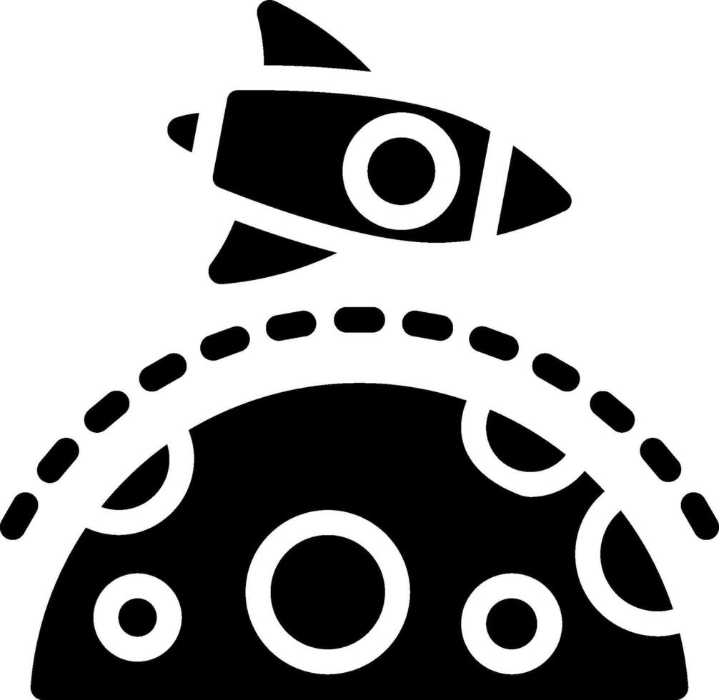 Space rocket icon vector