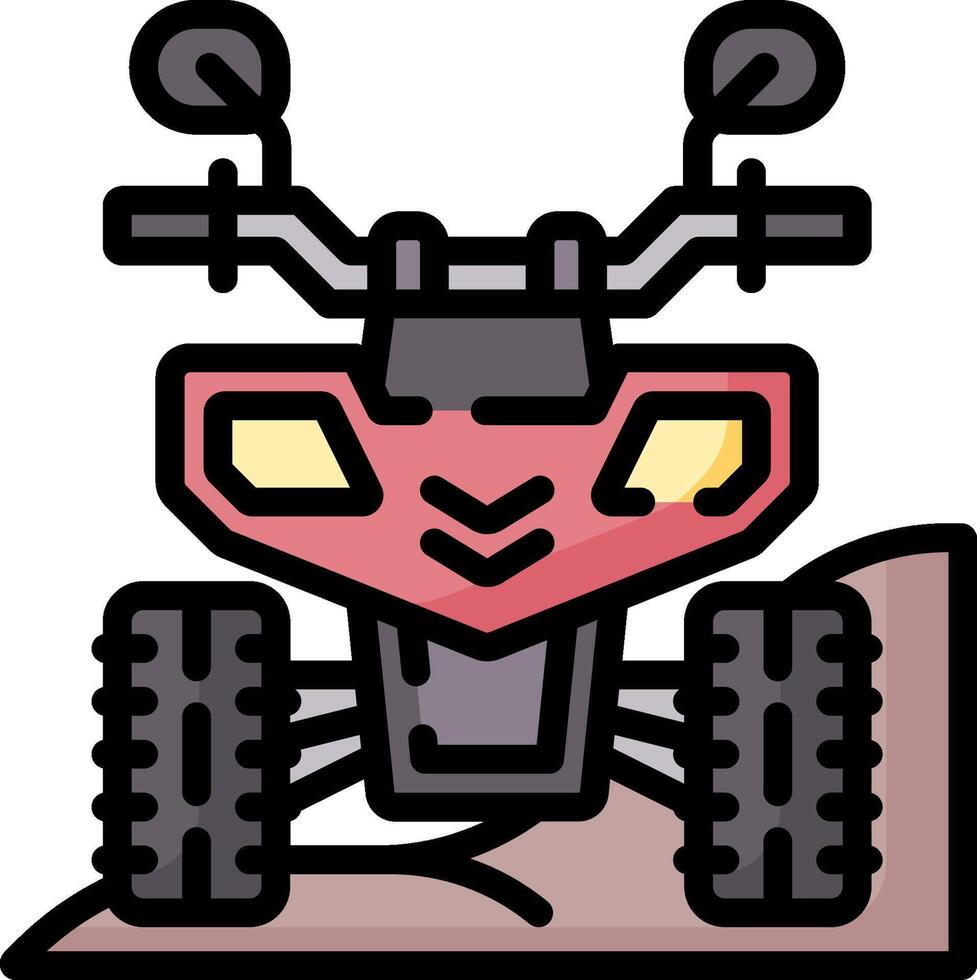 Atv quad bike clipart vector