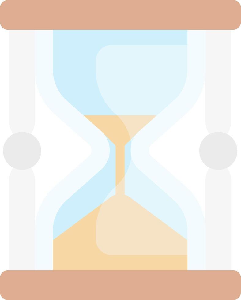 An hourglass with sand inside vector