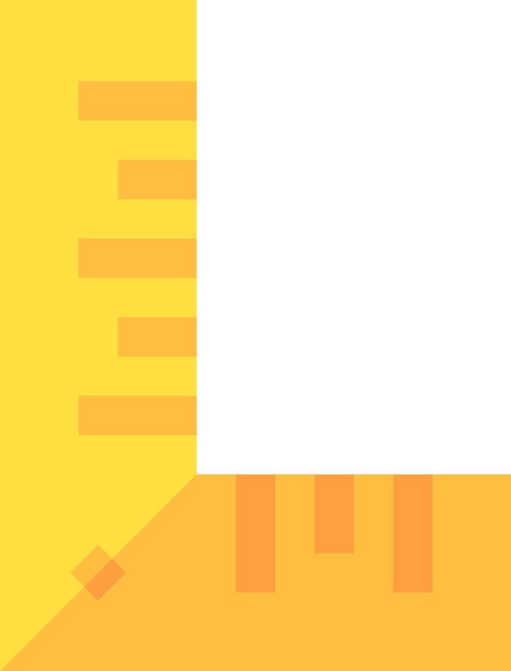 A yellow square with a white background vector