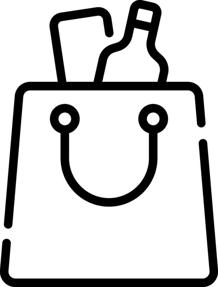 Shopping bag icon vector