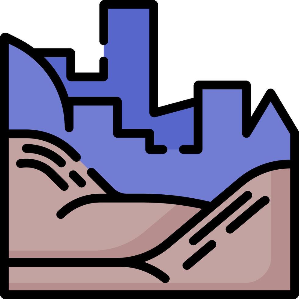 A city with a mountain in the background vector