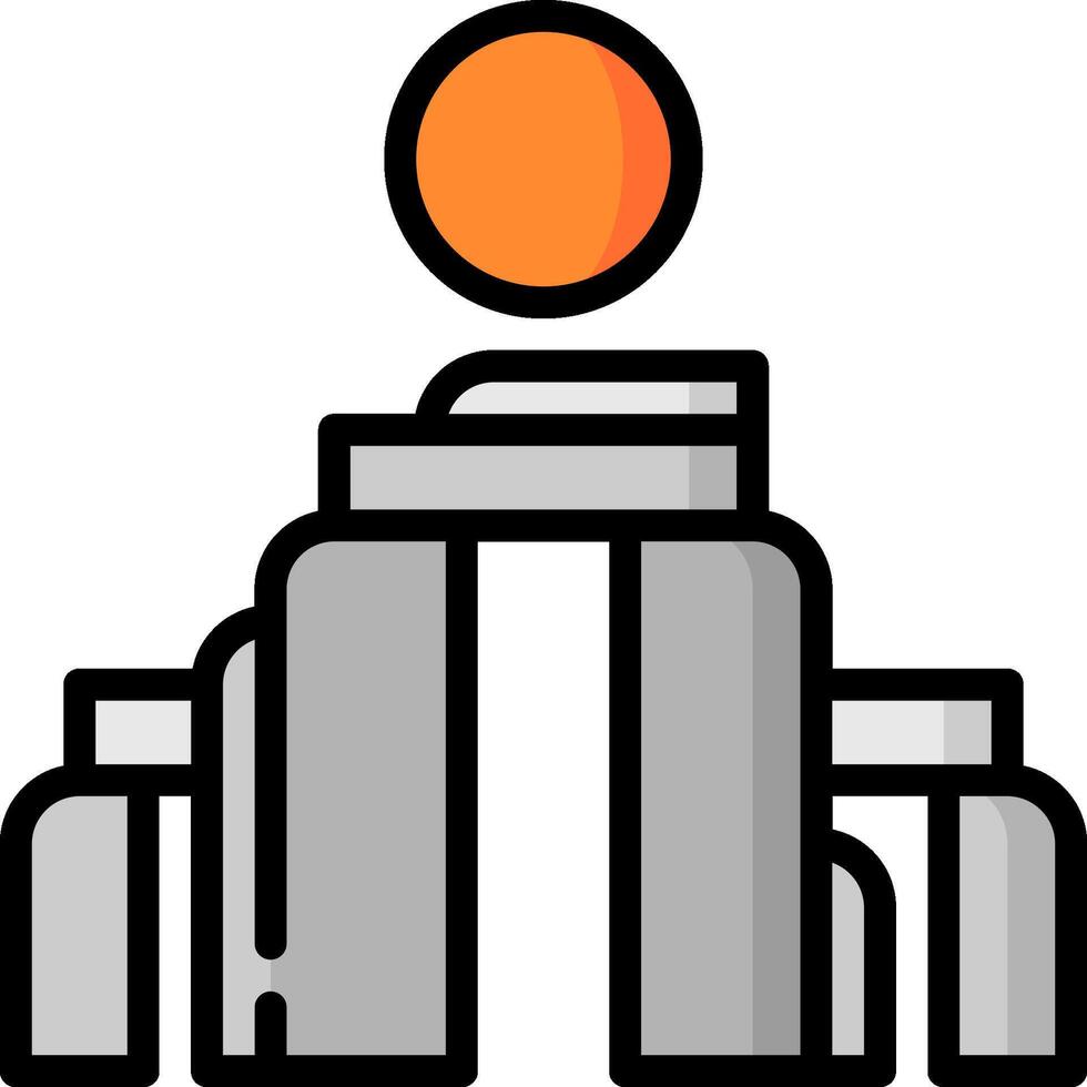 A building with a sun on top of it vector