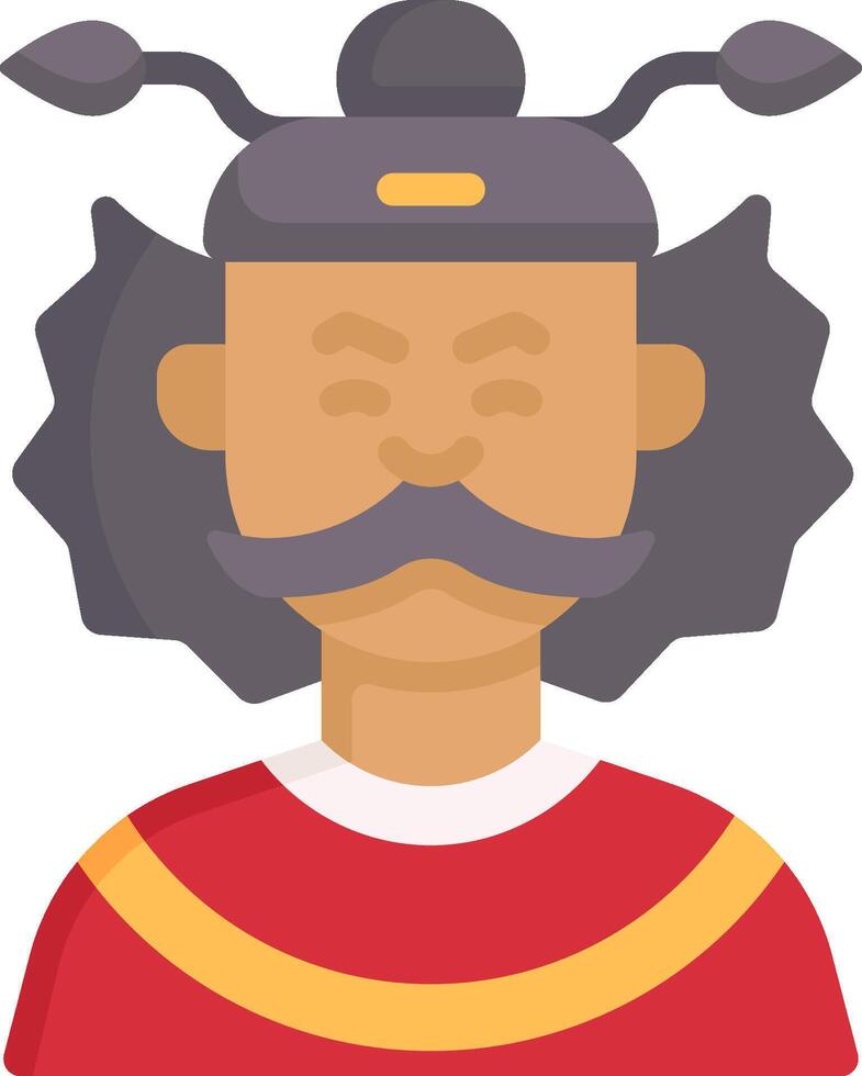 A cartoon man with a mustache and a hat vector