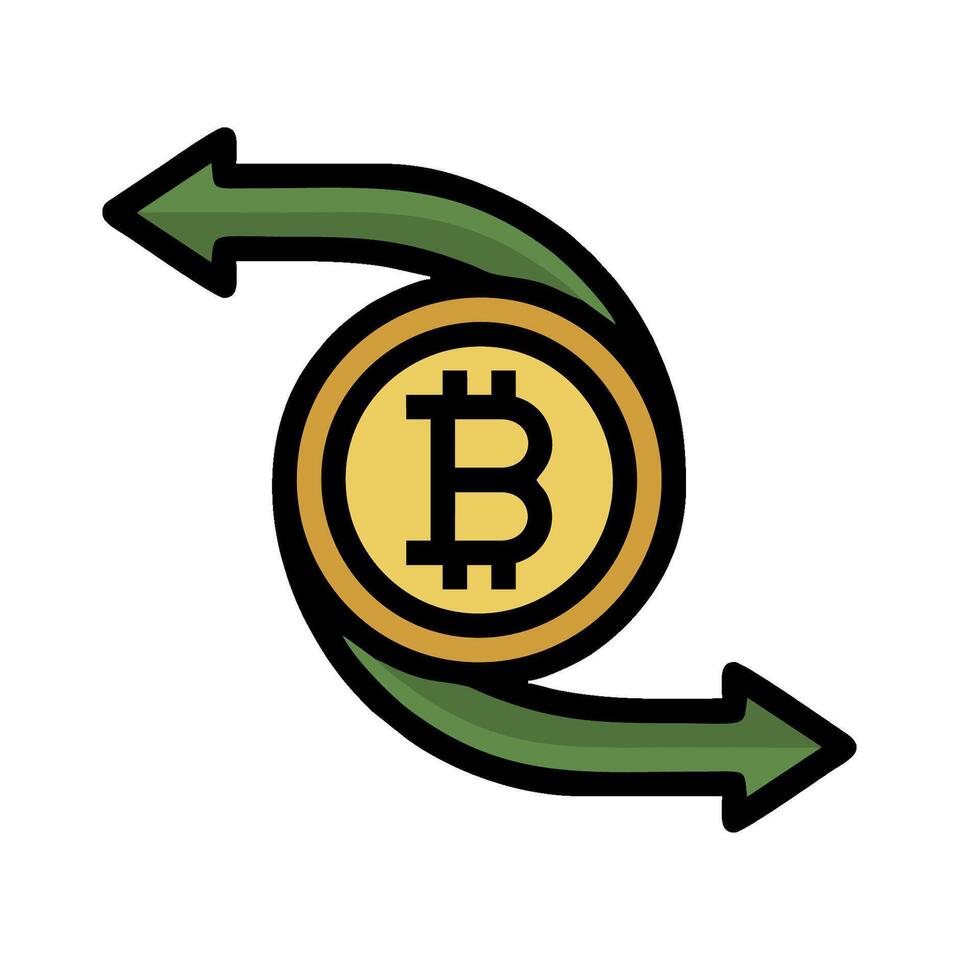 bitcoin money exchange illustration vector