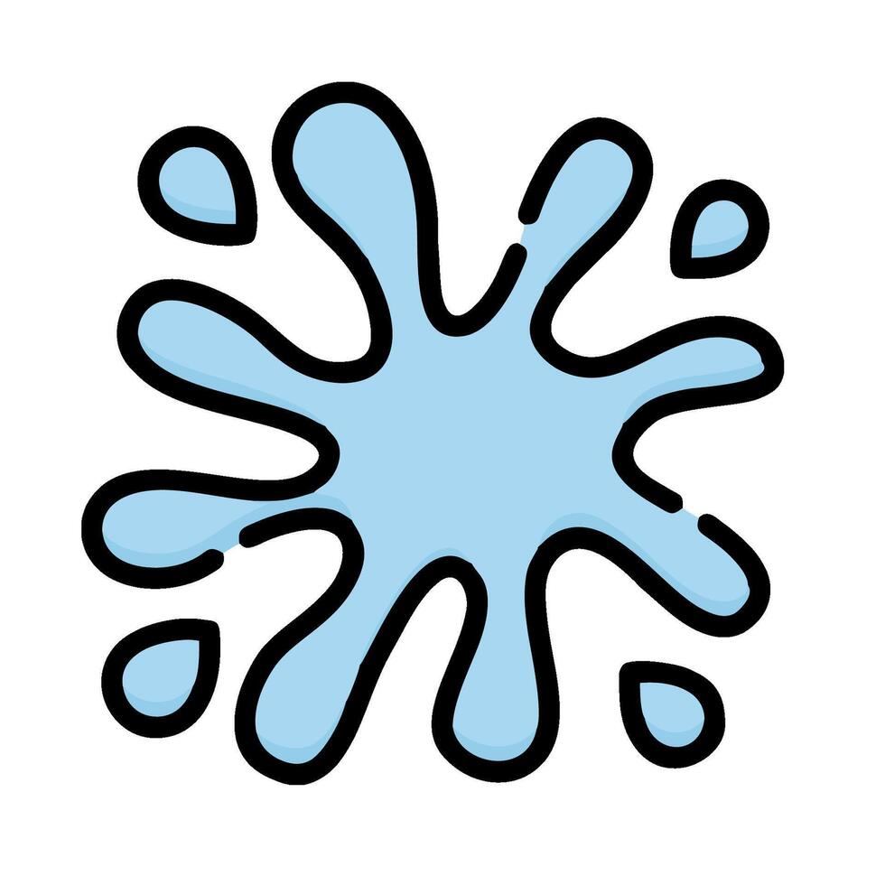 a splash of water icon on a white background vector