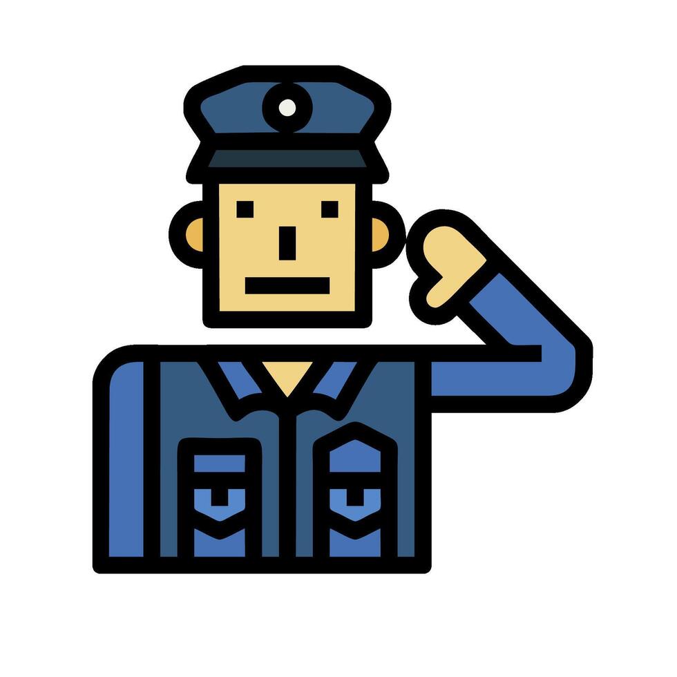 police officer icon illustration vector