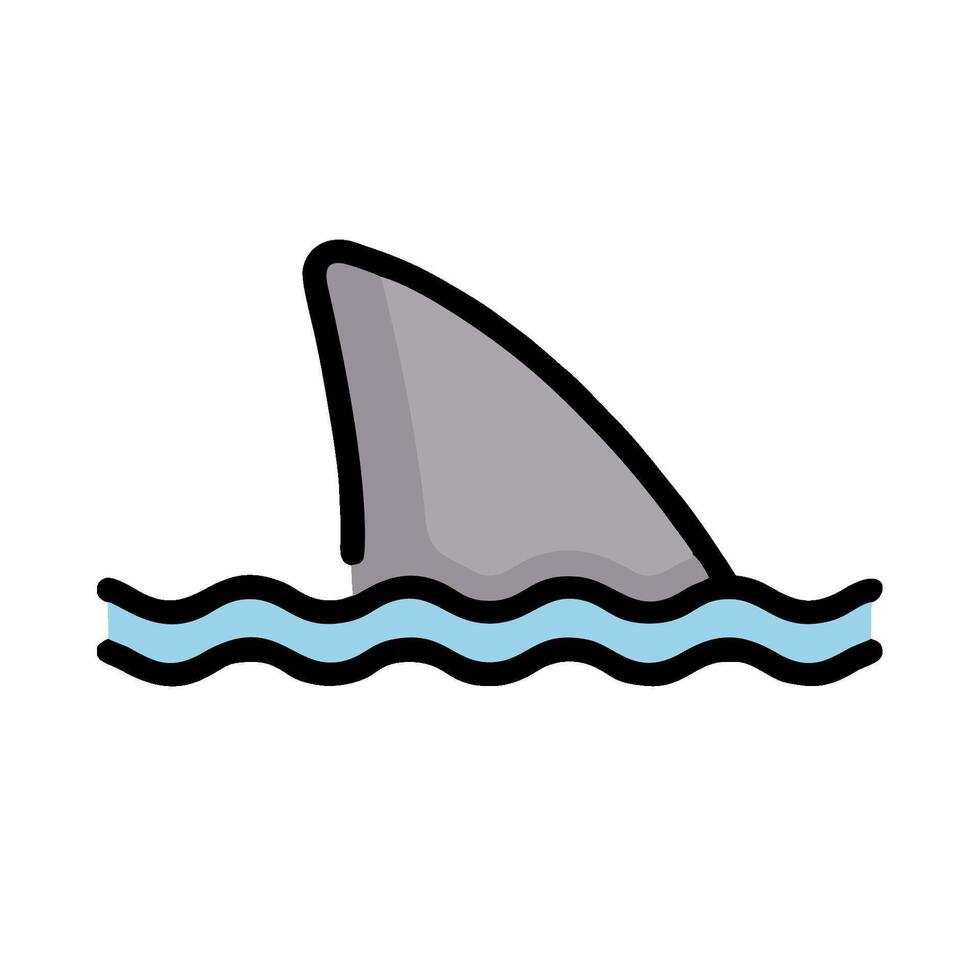 shark fin icon illustration design vector