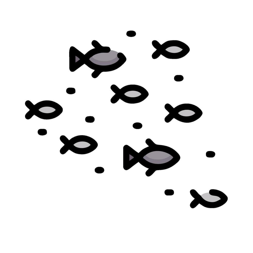 fish swimming in the sea illustration vector