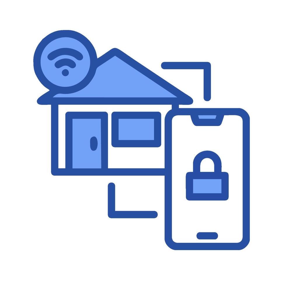 Home security icon vector