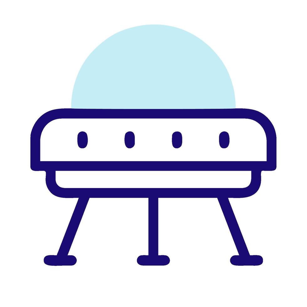 An illustration of a table with a chair on it vector