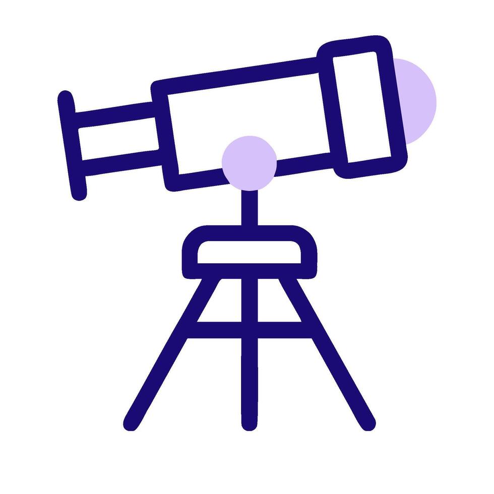 A telescope icon on a white background vector