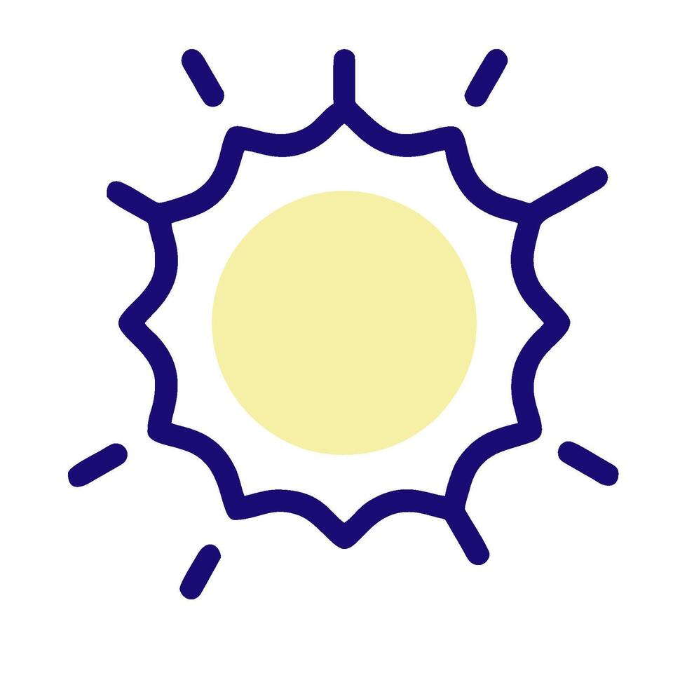 Sun icon illustration vector