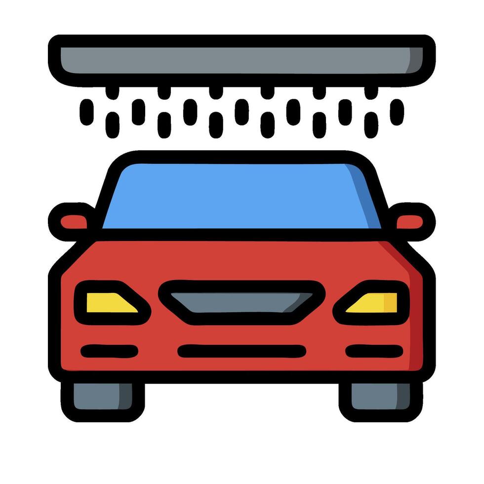 Car wash icon illustration vector