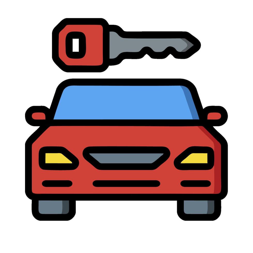 Car key icon illustration vector