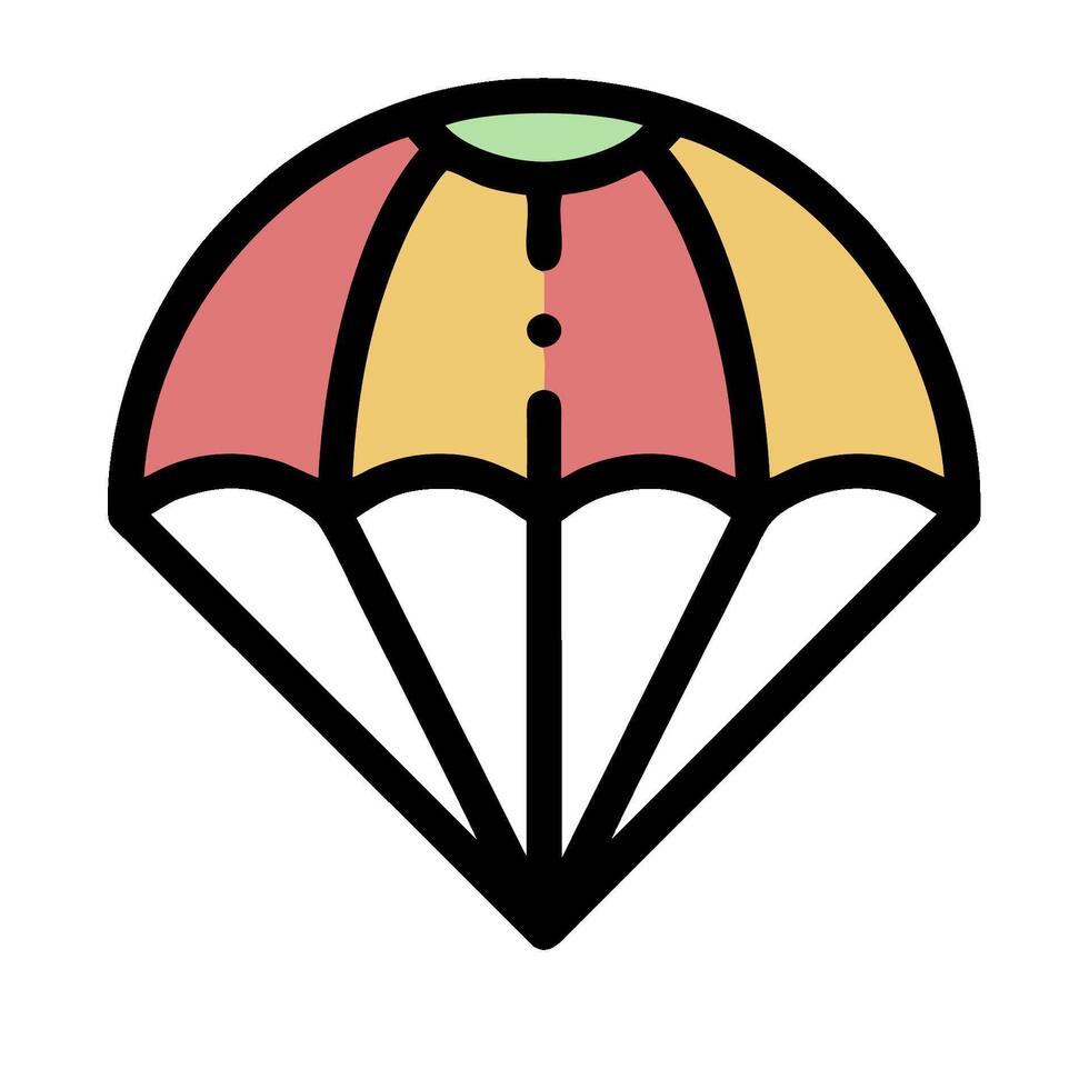 Parachute icon illustration vector