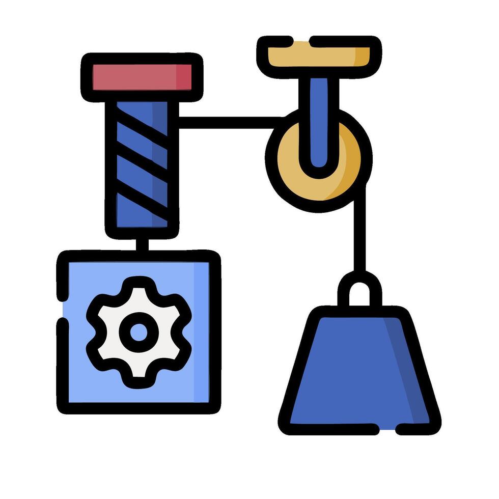 A blue and white icon of a clock and bell vector