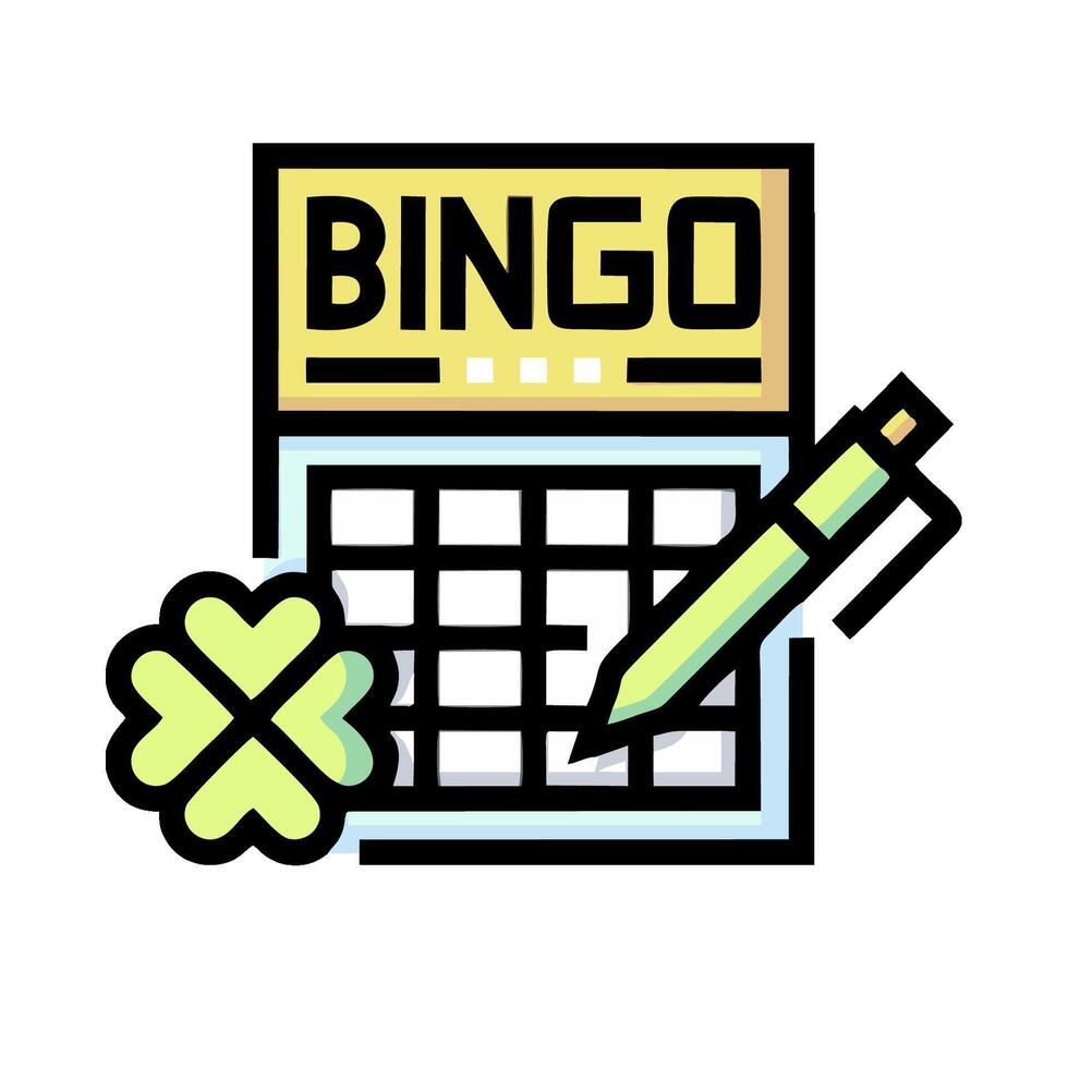 Bingo game icon illustration vector