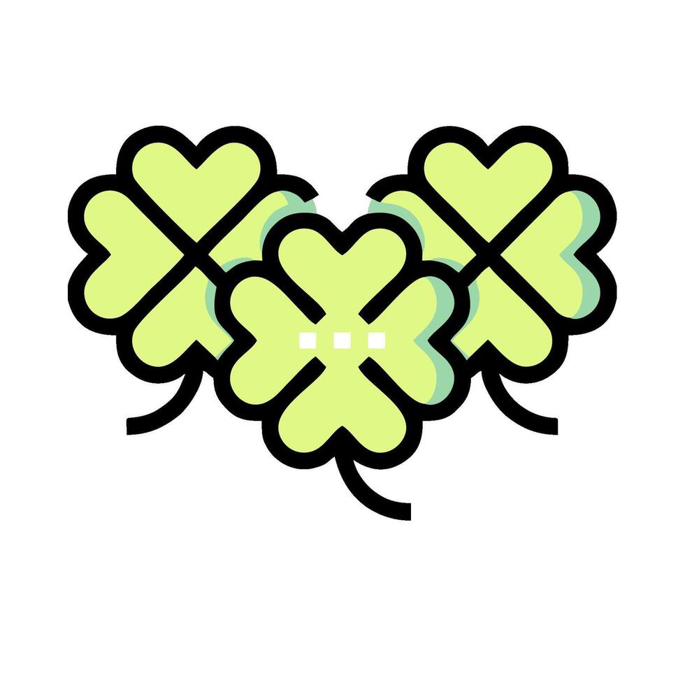 Four leaf clover icon illustration vector