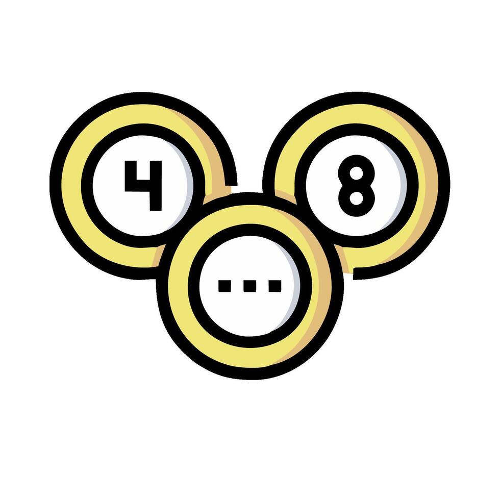 A cartoon mouse with two numbers on it vector