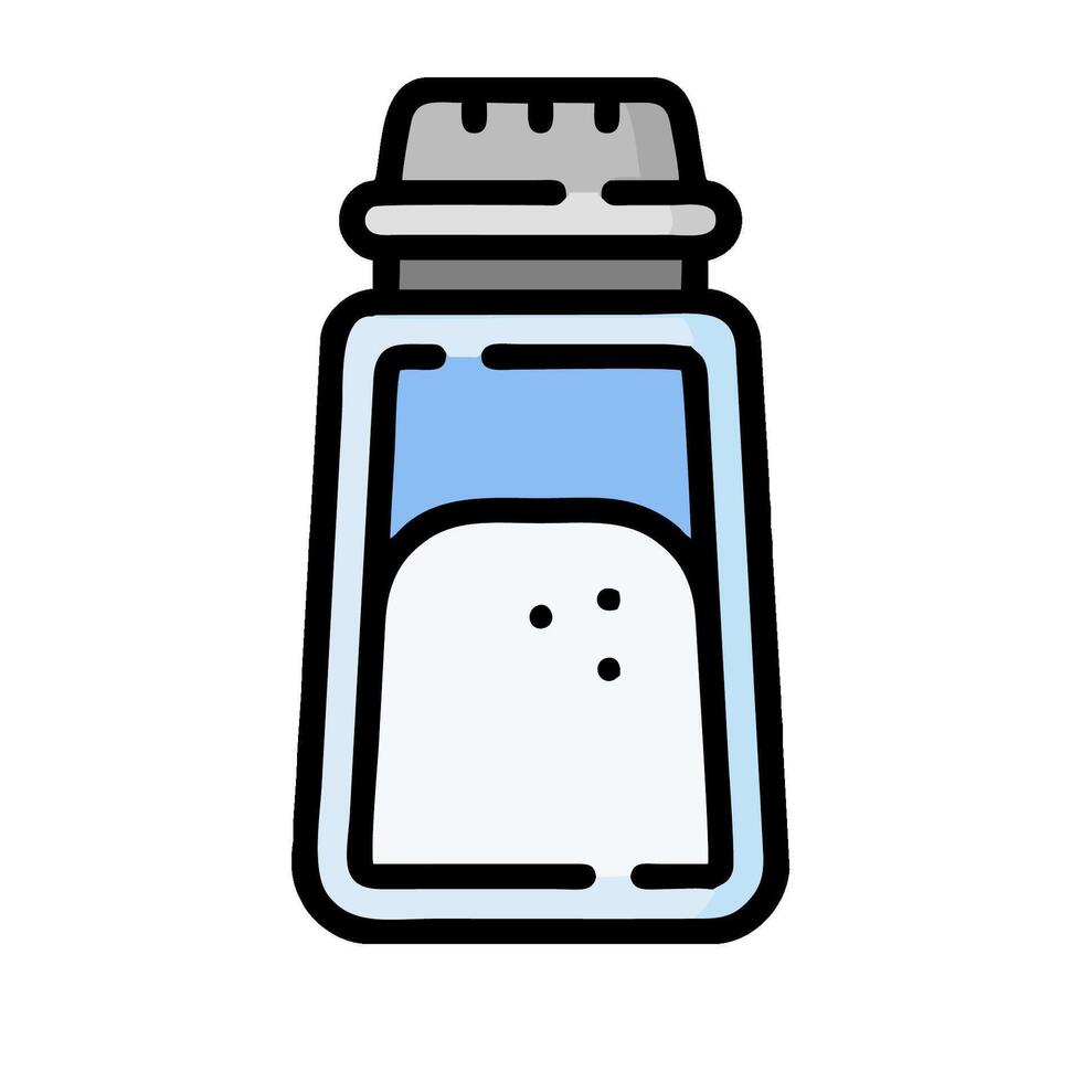 Salt shaker icon illustration vector