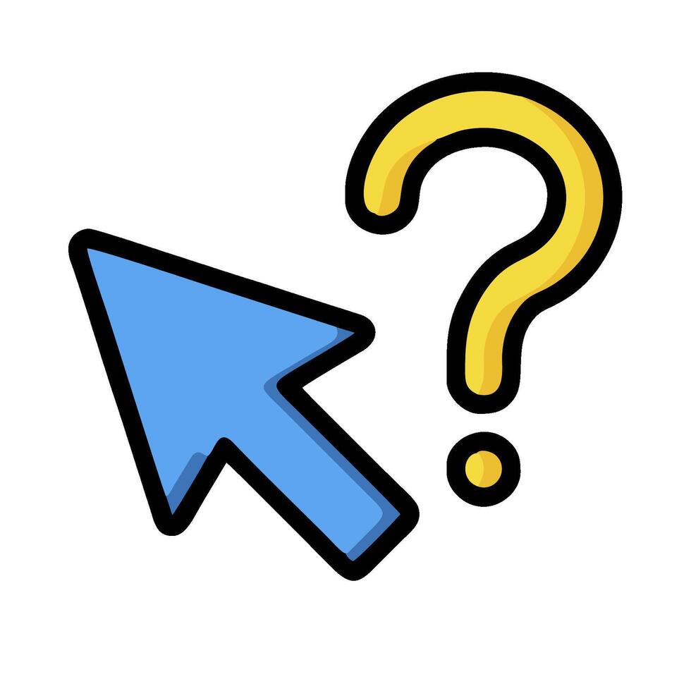 Question mark icon vector