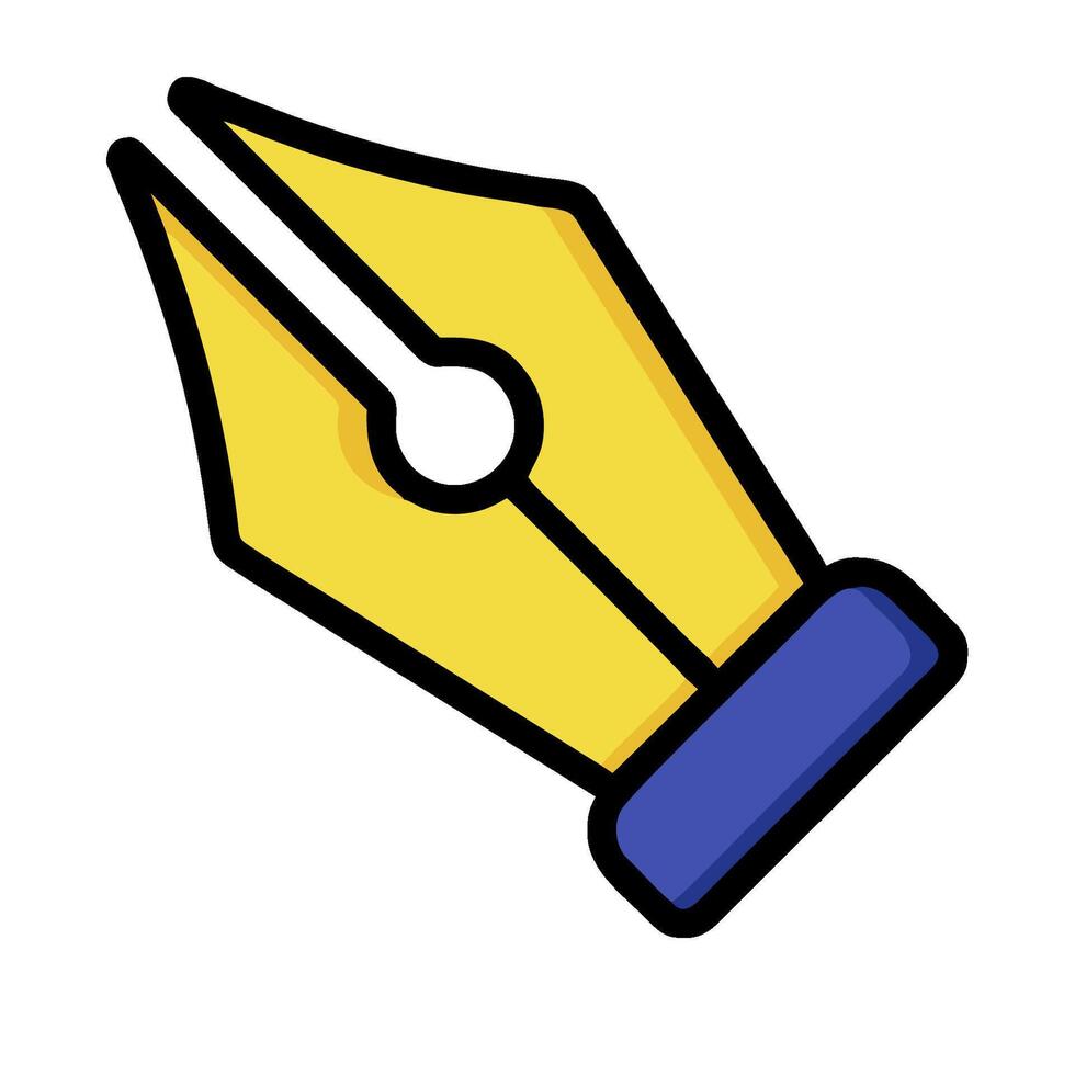 A pen and ink icon on a white background vector