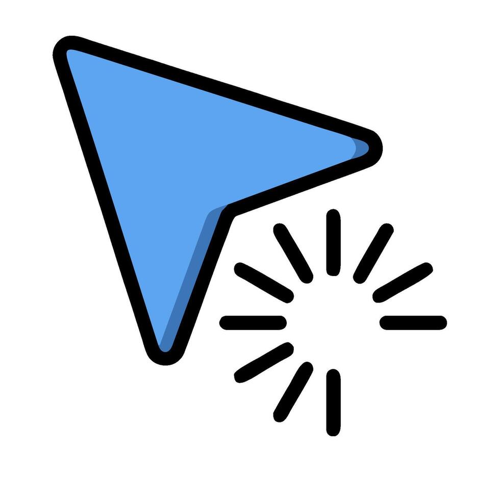 A blue arrow pointing to the sun vector
