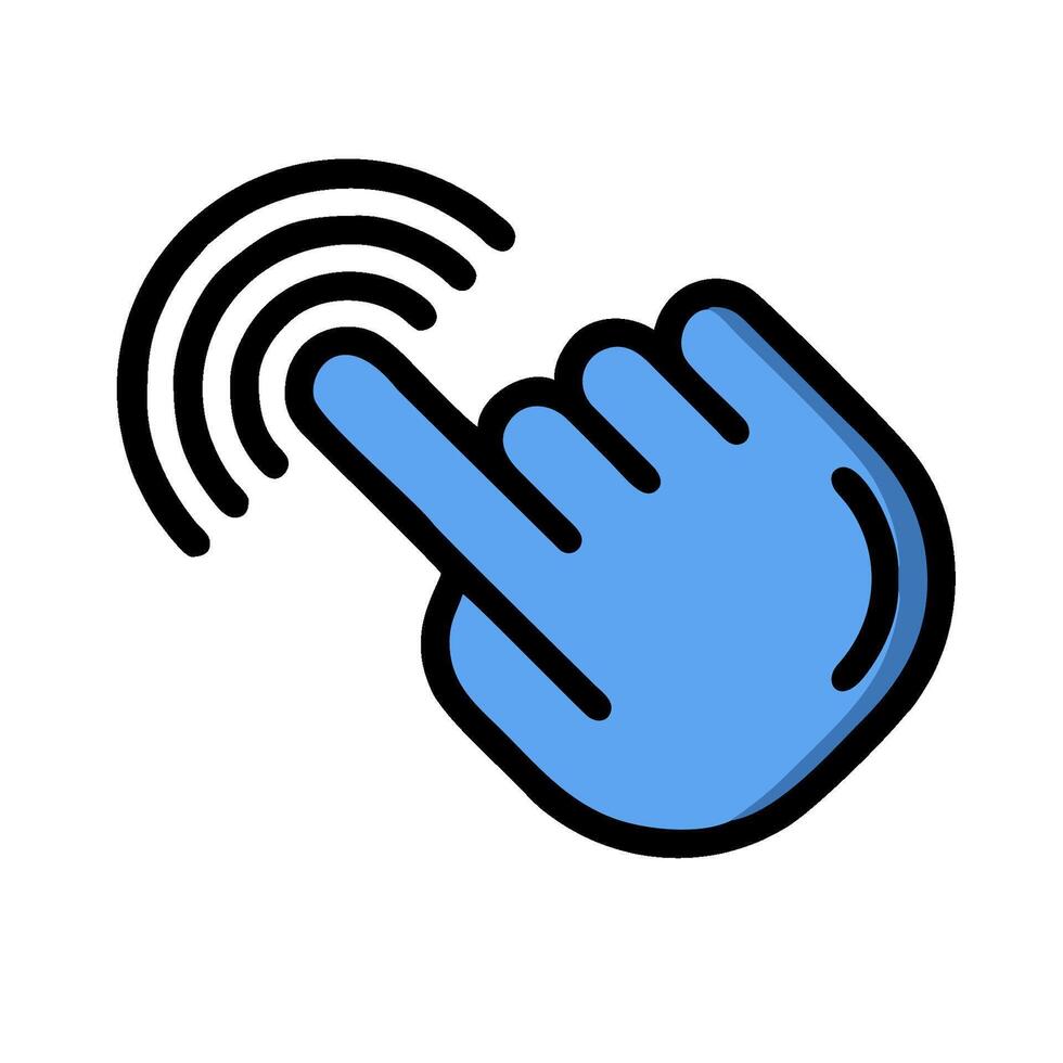 Touch icon illustration vector