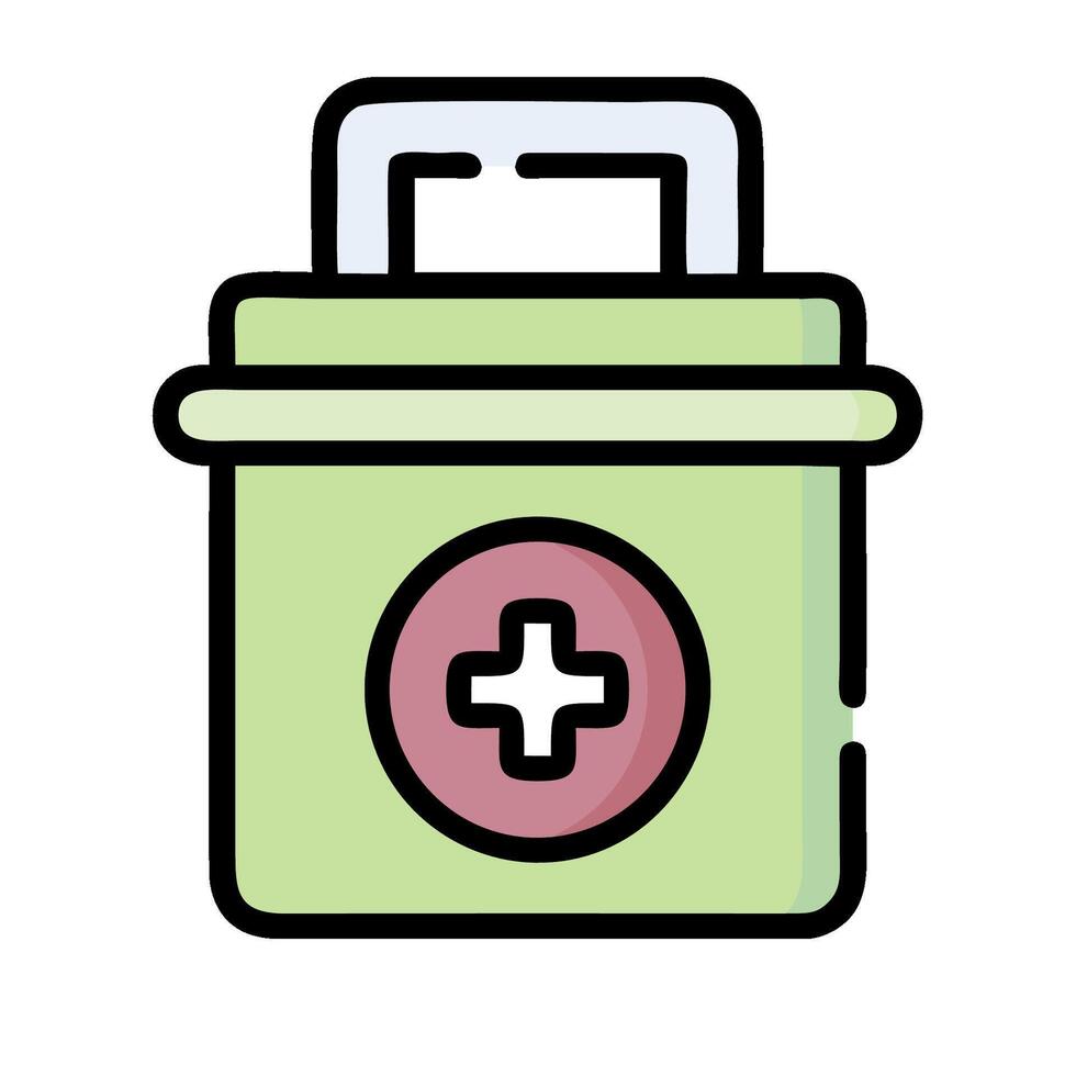 A first aid kit icon on a white background vector
