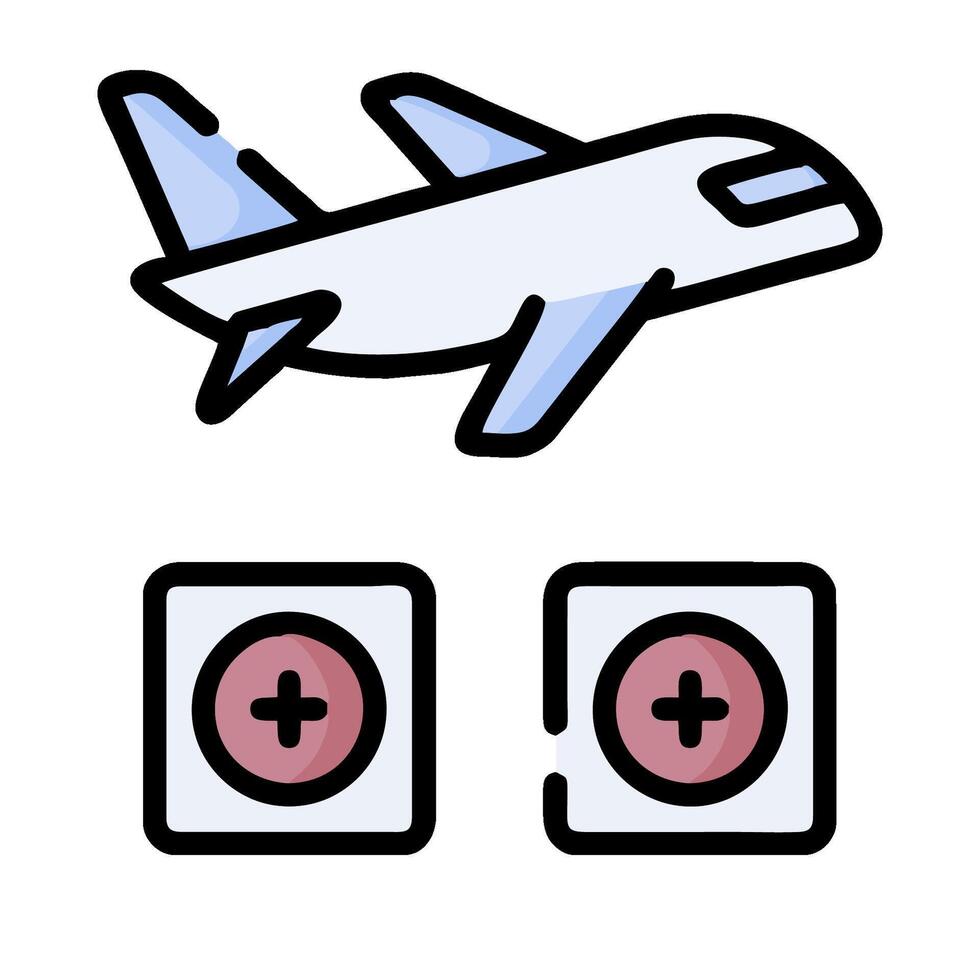 airplane icon illustration icon vector