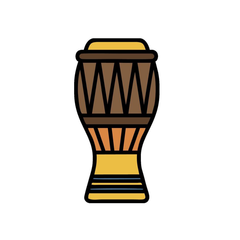 African drum icon illustration vector